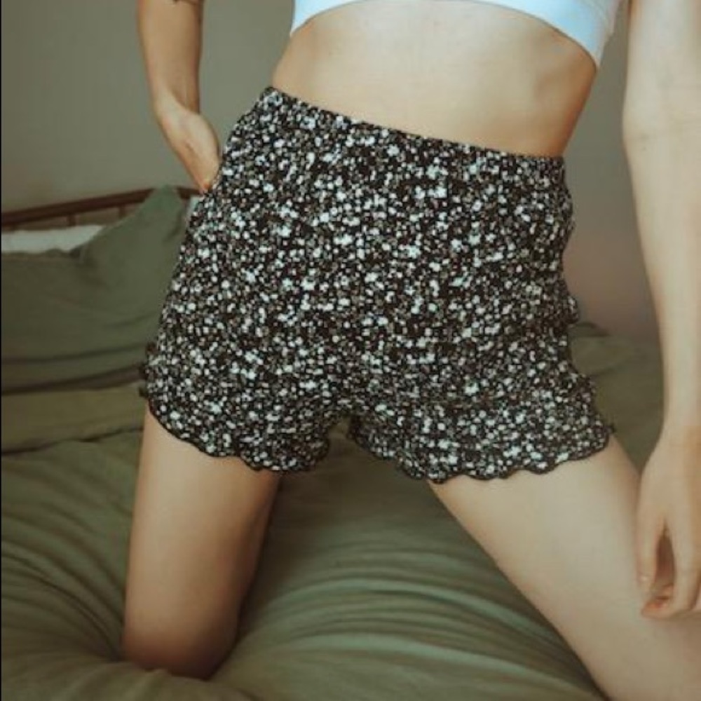 Ditsy Print Shorts
